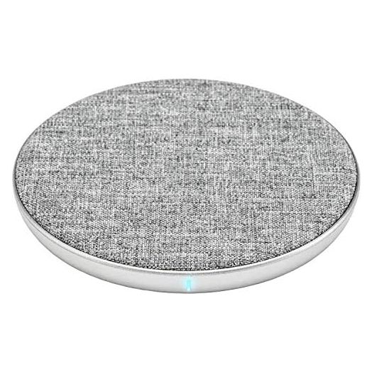 Ventev Wireless Charger Qi Chargepad+ | Fast Charging Wireless Charge Pad | Universally Compatible with Apple (7.5W) and Samsung (10W), Works with All Qi Enabled Devices | Grey (Single)