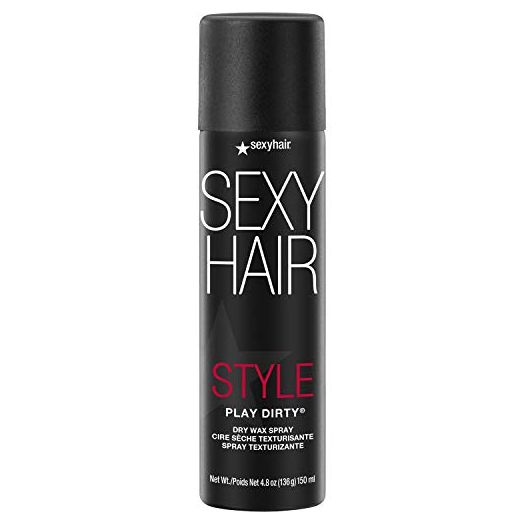SexyHair Style Play Dirty Dry Wax Spray, Body and Dimension, Helps Achieve Second-Day Look, All Hair Types