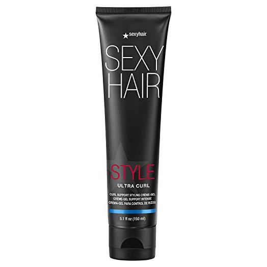 SexyHair Style Ultra Curl Support Styling Crème-Gel, 5.1 Oz, High Control