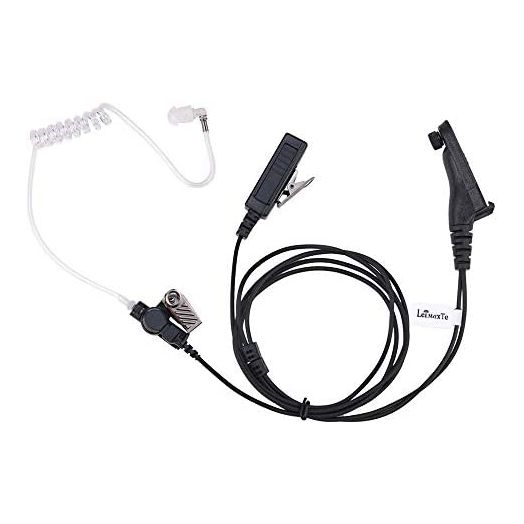 XPR 7550 Earpiece for Motorola XPR 6350 6550 XPR 7350 Two Way Radio Walkie Talkie Headset with Acoustic Tube and PTT Mic-LeiMaxTe