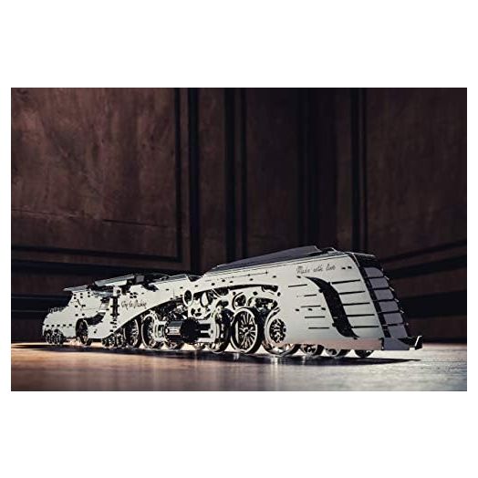 Dazzling Streamliner | Locomotive Stainless-Steel Model Kit | Durable and Mechanized Machine for The Experienced Hobbyist | Do-It-Yourself Project | No Soldering Required