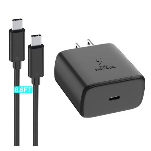 Samsung Super Fast Charger Type C 45W GaN Power USB C Charger PPS/PD Charging Block & 6.6FT Cable for Samsung Galaxy S24 Ultra/S24/S24+/S23 Ultra/S23/S23+/S22/S22 Ultra/S22+, Galaxy Tab S7/S8