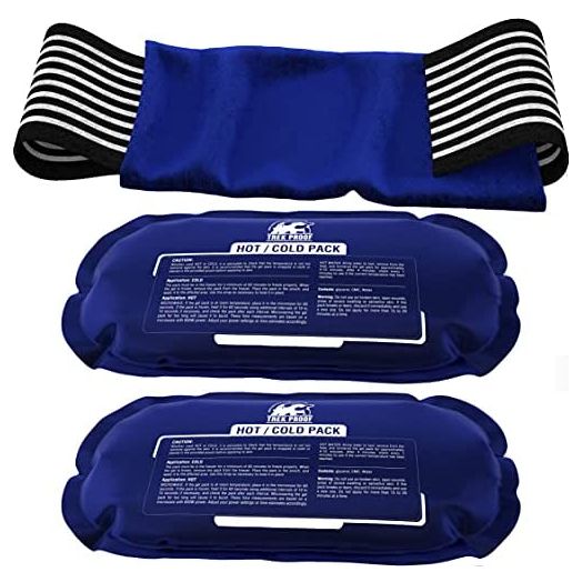 Ice Pack (3-Piece Set) – Reusable Hot and Cold Therapy Gel Wrap Support Injury Recovery, Alleviate Joint and Muscle Pain – Rotator Cuff, Knees, Back & More (3 Piece Set - Classic)