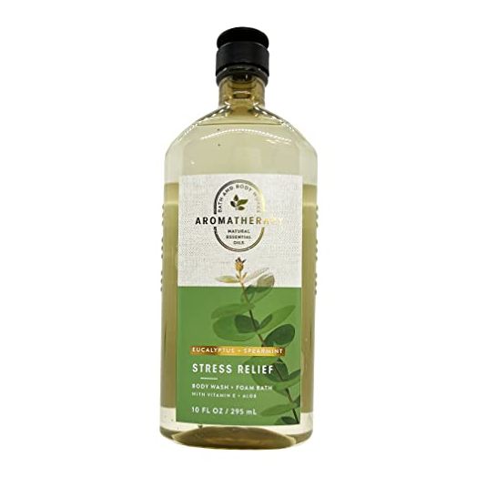 Bath & Body Works Aromatherapy Stress Relief - Eucalyptus + Spearmint Body Wash & Foam Bath, 10 Fl Oz