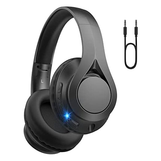 Wireless Kids Headphones with Microphones, Wireless 5.0 Over Ear Headphones, 60H Playtime,Stereo Sound, Teen Headphones Foldable Headset for Kids, Teens, Adults, Work, School, Study, Travel, Office
