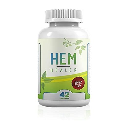 Hem Healer Hemorrhoid Treatment for Hemorrhoid Relief, Reduce Swelling and Inflammation, Soothe Itching, Burning, and Irritation, 100% Safe & Natural, Vegan - Vegetarian Friendly (42 Capsules)