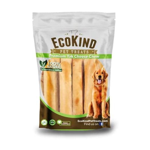 EcoKind Pet Treats Premium Gold Yak Chews | All Natural Himalayan Yak Cheese Dog Chews for Small to Large Dogs | Keeps Dogs Busy & Enjoying, Indoors & Outdoor Use