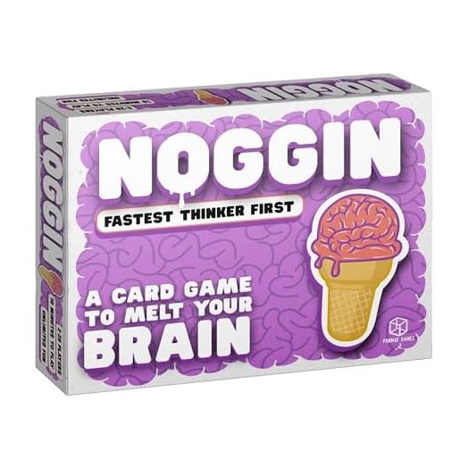 Noggin Party Game - Hilarious Fast-Thinking Word Game, Challenging and Addictive Strategy Card Game for Kids & Adults, Ages 10+, 3+ Players, 10 Minute Playtime, Made
