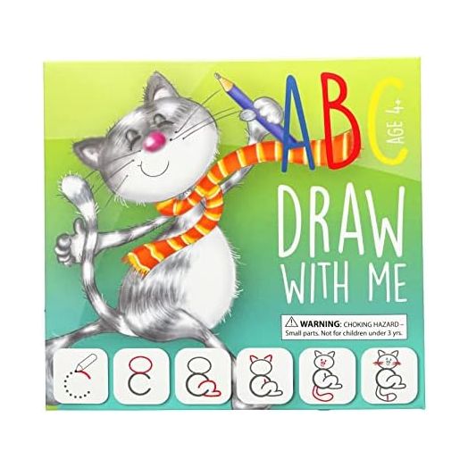 Drawing with Alphabet Learning Letters Tracing ABC Handwriting Toys Set Educational Game Birthday Gift for Preschool Activities Girl Boy 3-6 Years Old Kids