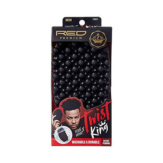 Red by Kiss Bow Wow X Twist King Luxury Twist Styler Washable and Durable Twist Brush for Afro Curl