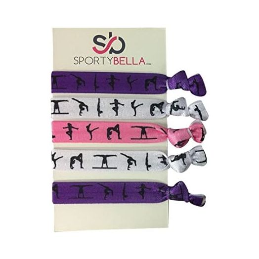 Infinity Collection Gymnastics Hair Ties- Girls Gymnastics Hair Accessories- Gymnastics Elastics for Gymnast