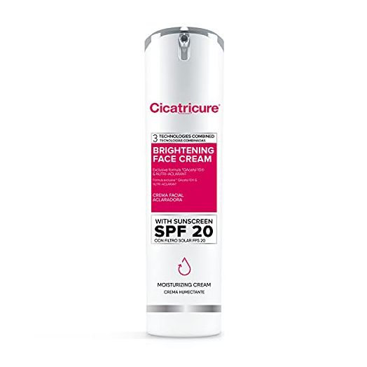 Cicatricure Brightening Facial Moisturizer, 3-in-1 Face Cream with Anti-Wrinkle Q Acetyl 10 & Nutri-Aclarant, SPF 20, Brighten & Even Skin Tone 1.6 fl oz