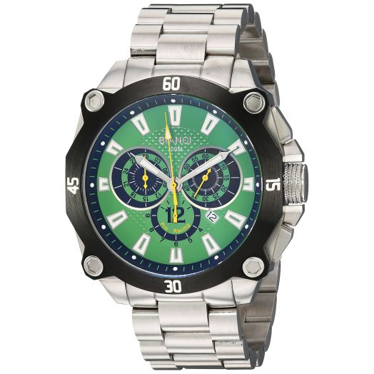 Men's RB71012 Enzo Analog Display Quartz Silver Watch