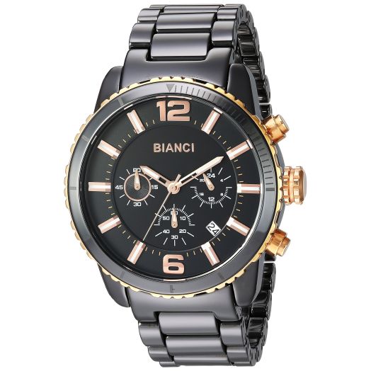 WATCHES Men's RB58751 Amadeo Analog Display Swiss Quartz Black Watch