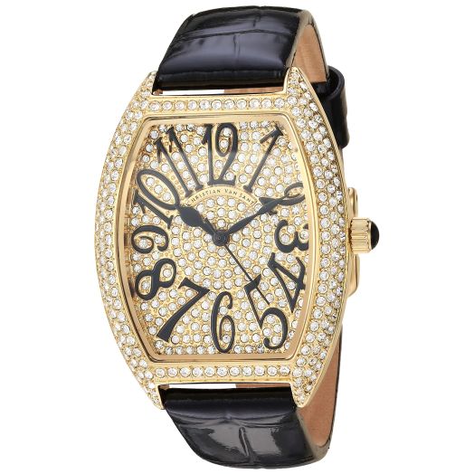 Women's CV4820 Elegant Analog Display Quartz Black Watch