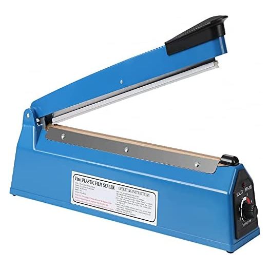 Impulse Heat Sealer Manual Bags Sealer Heat Sealing Machine 12 Inch Impulse Sealer Machine for Plastic Bags PE