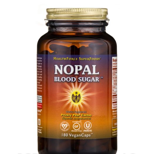 HealthForce SuperFoods Nopal Blood Sugar - 180 VeganCaps