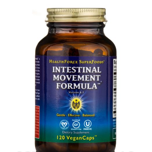 HealthForce SuperFoods Intestinal Movement Formula - 120 VeganCaps