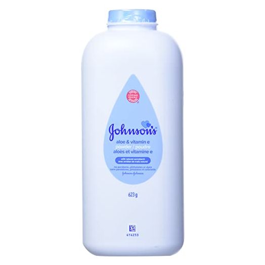 Johnson's Aloe and Vitamin E Pure Cornstarch Baby Powder 15oz