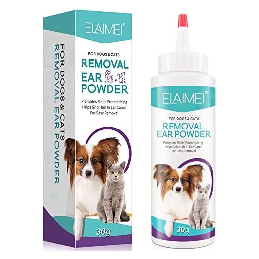ALIVER Dog Ear Cleaner - Removal Ear Powder for Pets,Dog Ear Infection Treatment,Supports Infection Prone Ears, Ear Odor in Pets
