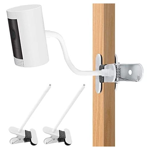 2Pack Flexible Clamp Mount Compatible with Stick Up Cam/Indoor Cam/Battery Cam,Flexible Long Gooseneck Arm Mounting Bracket No Tools or Wall Damage Required
