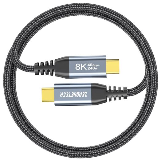 USB C to USB C 3.2 Cable 3.3FT, 40Gbps Data Transfer 8K@60Hz USB C Monitor Cable for Video, 240W PD Fast Charging for Thunderbolt 4 iPad Pro 13/12.9/11,MacBook Pro,iPhone 15,Samsung,Dell,Lenovo,KYY