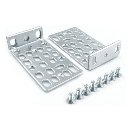 RoutersWholesale 19" 1RU Rack Mount Kit Compatible/Replacement for Cisco Catalyst Switches RCKMNT-1RU=
