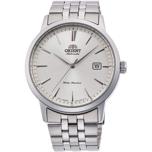 Orient Men's 41.6mm Steel Bracelet & Case Automatic Silver-Tone Dial Analog Watch RA-AC0F02S10B
