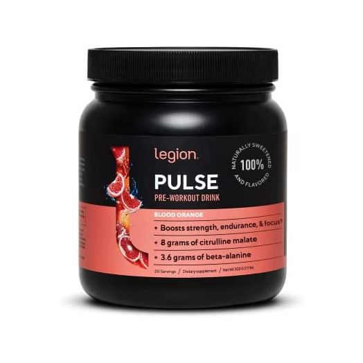 Legion Pulse Pre Workout Supplement, Creatine Free, Beta Alanine