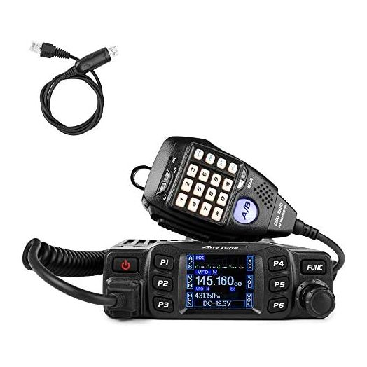 AnyTone AT-778UV Transceiver Mobile Radio Dual Band 25W VHF/UHF VOX Vehicle Car Radio w/Cable