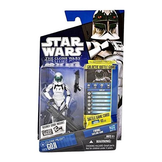 Star Wars 2010 Clone Wars Animated Action Figure CW No. 28 Clone Pilot Goji