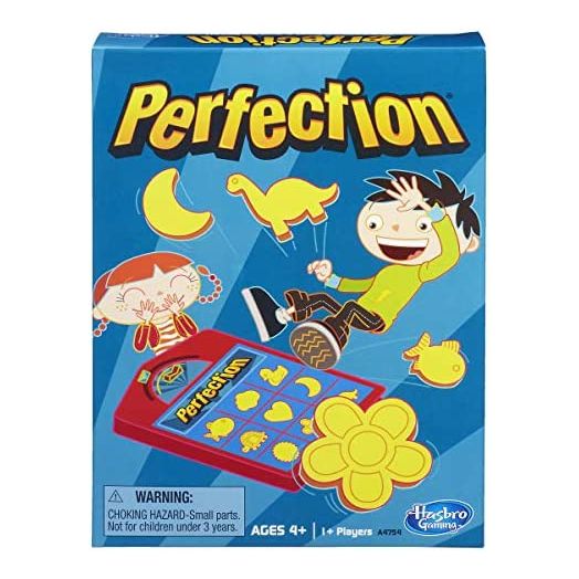Hasbro Gaming Perfection Popping Shapes and Pieces Game for Kids Ages 4 and Up