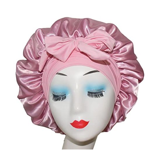 Bonnet Queen Silk Bonnet for Sleeping Satin Bonnets Hair Bonnet Sleep Hat For Women With Tie Band