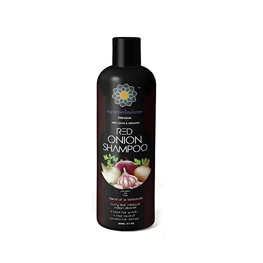 AYURVEDASHREE Red Onion Hair Growth & Hair Fall Control Shampoo 200ML