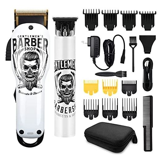 BESTBOMG Hair Clippers & Trimmer T-Blade Cordless Hair Haircut Sets