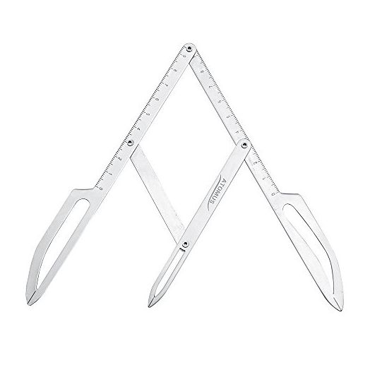 ATOMUS Eyebrow Stencil Positioning DIY Ruler Calipers Microblading Tool