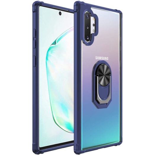 Amuoc Samsung Galaxy Note 10 Plus Case, [ Military Grade ] 15ft. Drop Tested Protective Case | Kickstand | Compatible with Samsung Note 10+ / 10 Plus / 5G 6.8" -Navy Blue