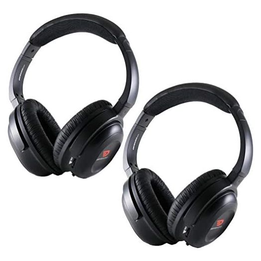 Wireless Headphones (2 Pack) for Honda & Acura by DriveAudio - Odyssey, CR-V, Accord, Pilot, Ridgeline, RDX, MDX