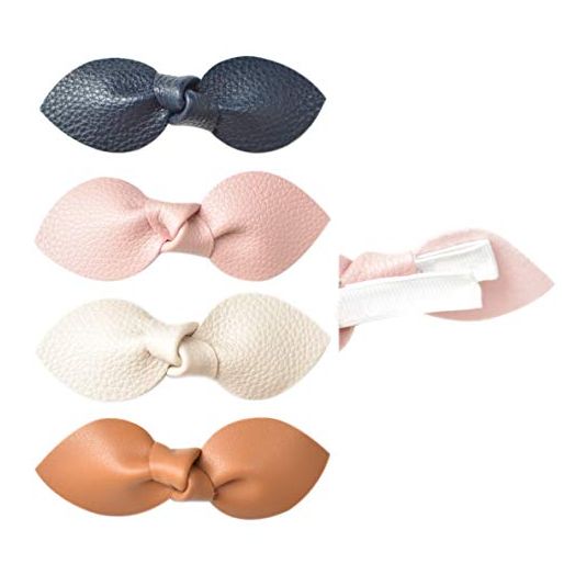 California Tot Strong and Safe Fully Lined Alligator Bow Hair Bow Clips (Hannah Set)