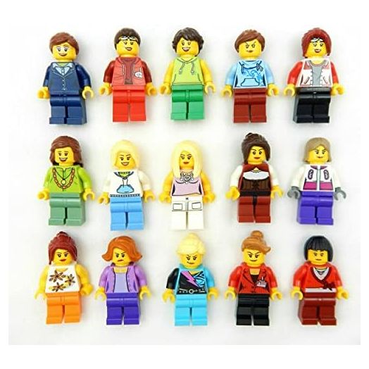5 New Lego Random Female Minifigures - Women, Girls Minifigs