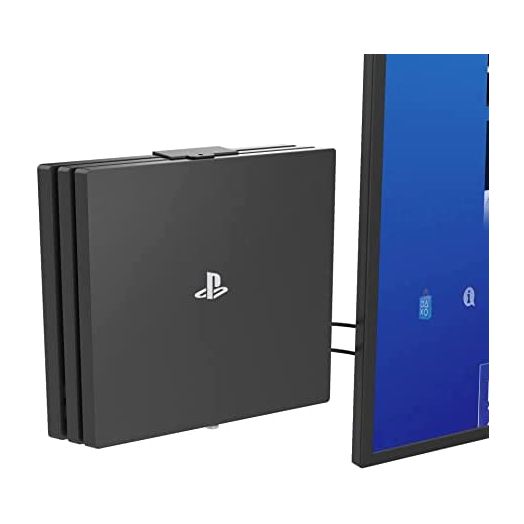 Bylitco Wall Mount for PS4 Pro,Mount on The Wall or Under The Desk,Solid Metal