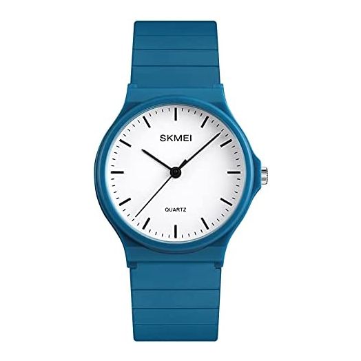 Simple Design Analog Watch with Resin Band for Men/Women Student Watches