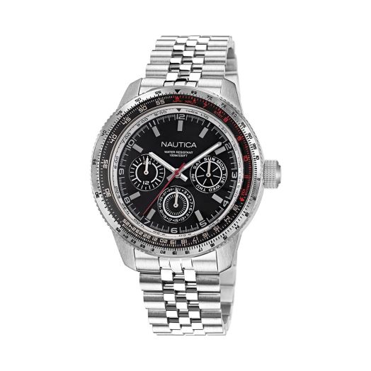 Nautica Men's NAPP39S26 Pier 39 Grey/Black & Grey/SST Bracelet Watch