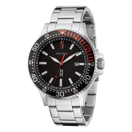 Nautica N83 Men's N83 Cocoa Beach Stainless Steel Bracelet Watch (Model: NAPCBF205)