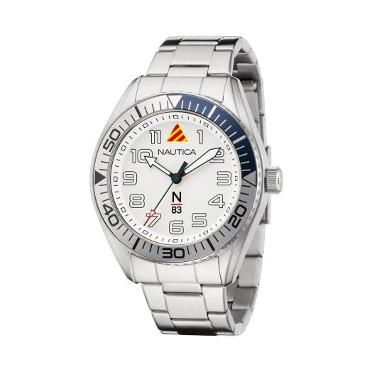 Nautica N83 Men's N83 Finn World Stainless Steel Bracelet Watch (Model: NAPFWF203)