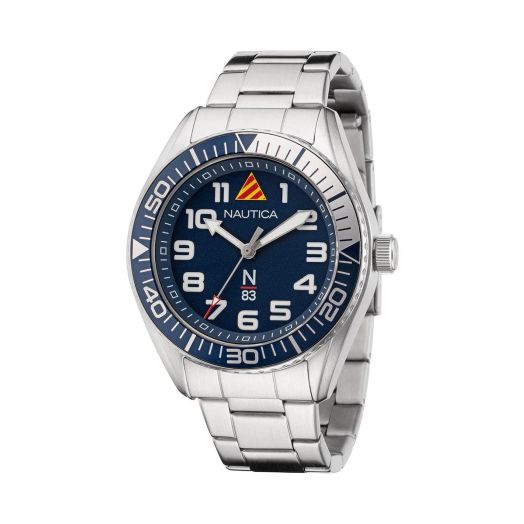 Nautica N83 Men's N83 Finn World Stainless Steel Bracelet Watch (Model: NAPFWF204)
