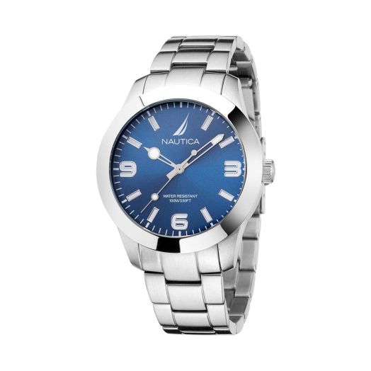 Nautica Men's Pacific Beach Stainless Steel Bracelet Watch (Model: NAPPBF202)