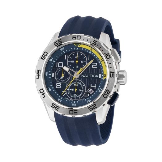 Nautica Men's NAPNSS301 NST 101 Blue Silicone Strap Watch