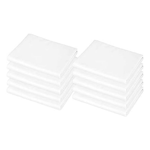American Baby Company 10-Piece Cotton-Polyester Blend, Standard Daycare/Pre-School Cot Sheets, White, 23" x 51", for Boys and Girls