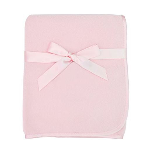 American Baby Company Fleece Blanket, Pink, 30 x 30, for Girls